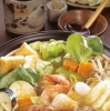 フジッコの鍋つゆを使用したカレー鍋。実においしそう