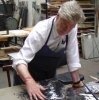デヴィッド・リンチ、リトグラフ制作風景
