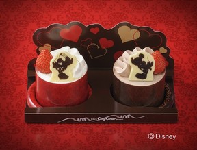 銀座コージーコーナー、バレンタイン限定「ミッキー&ミニー」ペアケーキを発売