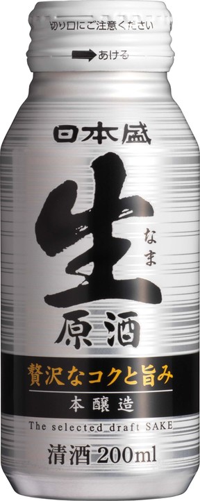 日本盛から業界初のボトル缶入り生原酒発売