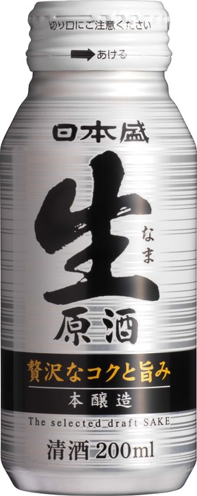 日本盛 生原酒　200mlボトル缶