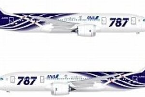 ANAのボーイング787、1・2号機は特別塗装