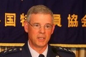 在日米軍司令官が中国をけん制　レーダー照射「安定維持に寄与しない」