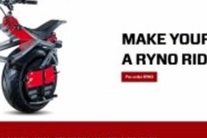 一輪の電動バイク「RYNO」が発売　「近未来」「SF映画の世界だ！」