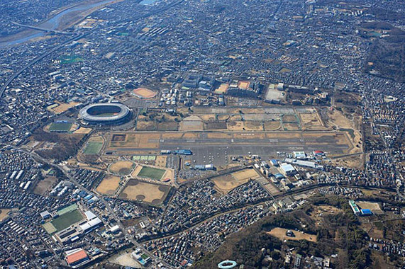 調布飛行場からの離陸直後に墜落したとみられる（画像は都港湾局サイトから）