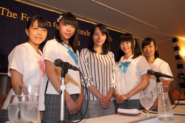 日本外国特派員協会で会見した制服向上委員会