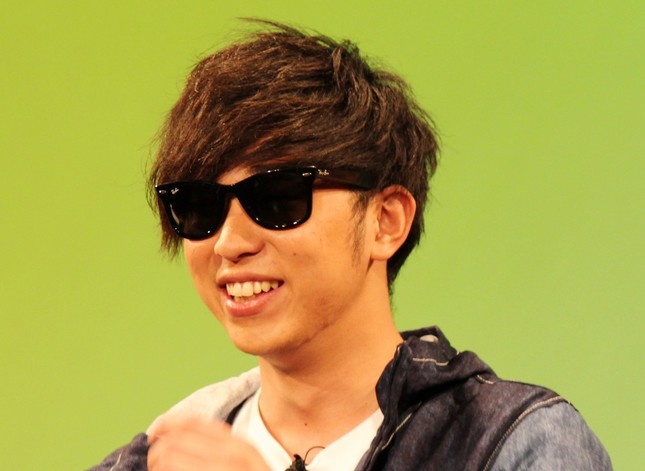 田中シングルさんの「遊びっぷり」はカラテカ入江さんも認めるほど（2015年4月撮影）