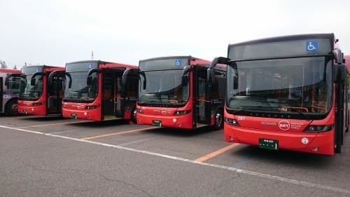 9月5日から運行が始まったBRT「ツインくる」（画像は新潟市サイトから）