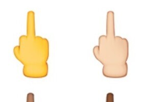 アップル最新「iOS 9.1」で「Fuck You」!?　「中指突き立てる」絵文字にネット大興奮