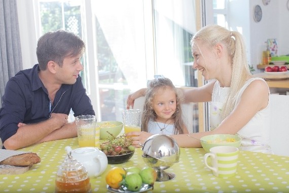 朝食をかこむだんらんは健康にもいい