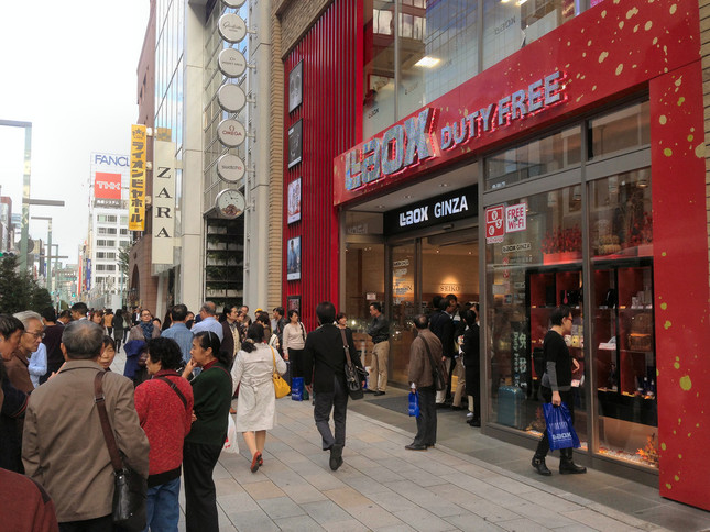 銀座に来たら、お楽しみは免税店だけではない