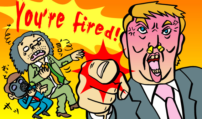 クサいヤツには、米大統領選に立候補しているあの大富豪が黙っちゃいない、はず（イラスト：サカタルージ）