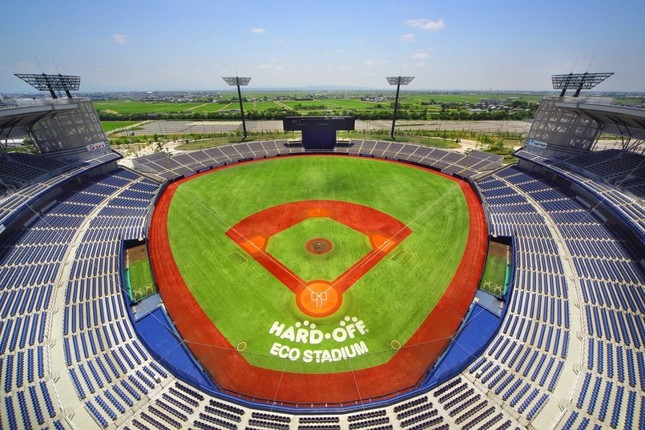 ハードオフ・エコスタジアム新潟には最大3万人収容できる（C）HARD OFF ECOスタジアム新潟