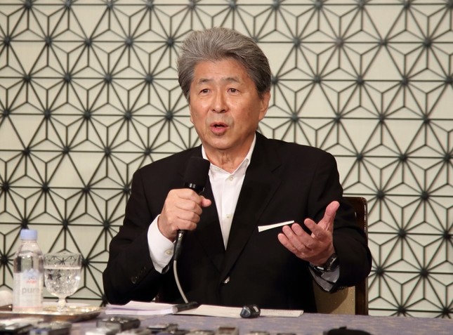 「ガン検診100％」を目指している鳥越氏（16年7月撮影）