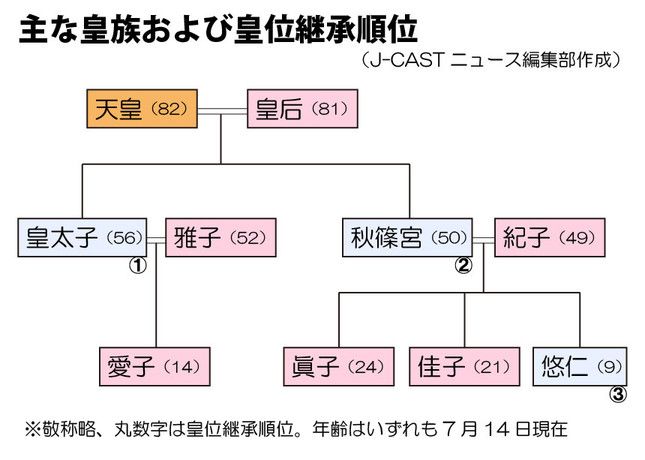 皇室典範では皇位継承について「天皇が崩じたときは、皇嗣が、直ちに即位する」と定めている