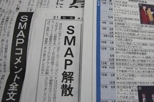 SMAP解散、あなたはどう思う？ J-CAST緊急読者アンケート