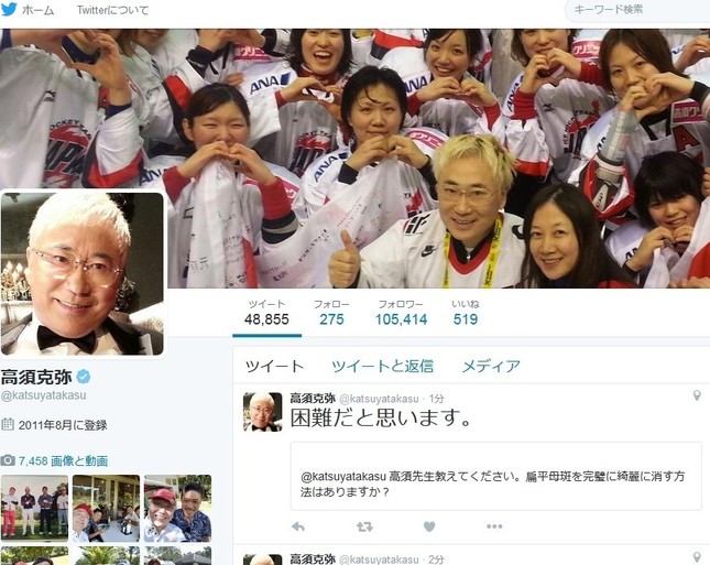 高須先生がツイッターで大暴れ（画像はツイッターより）