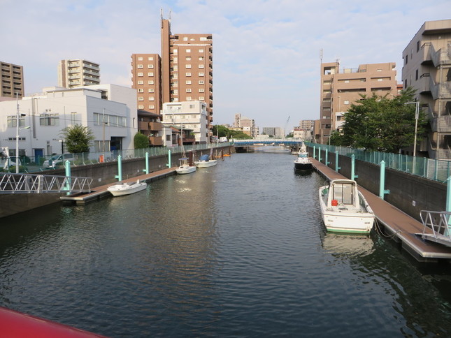 ふだんは静かな呑川（2016年9月2日、Jタウンネット編集部撮影）