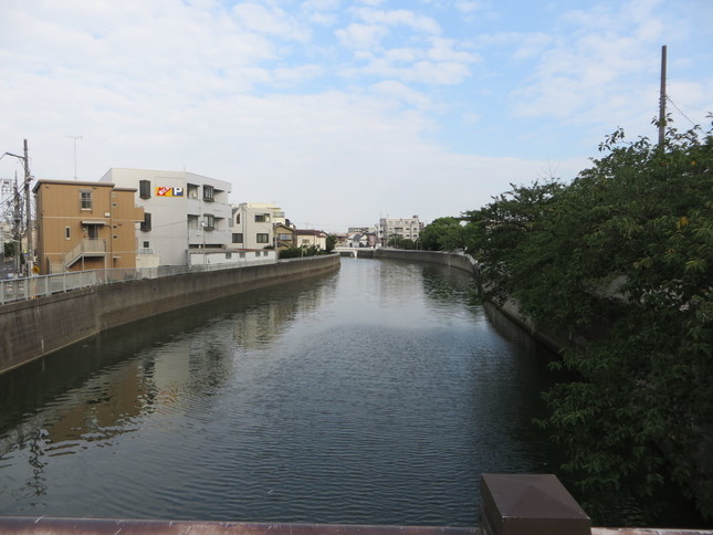 この川を正面から突進してくる（2016年9月2日、Jタウンネット編集部撮影）