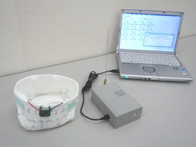 立命館大学が研究を進める尿失禁センサシステム（提供：立命館大学 研究部 BKCリサーチオフィス）