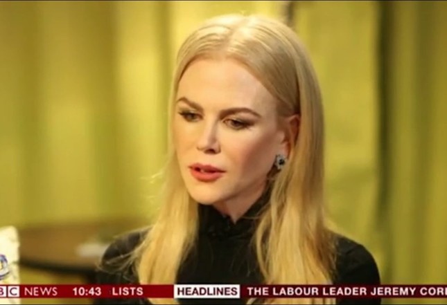 BBCが放送したニコール・キッドマンさんのインタビューが波紋を広げた。大衆紙などもインタビューの内容を詳報した