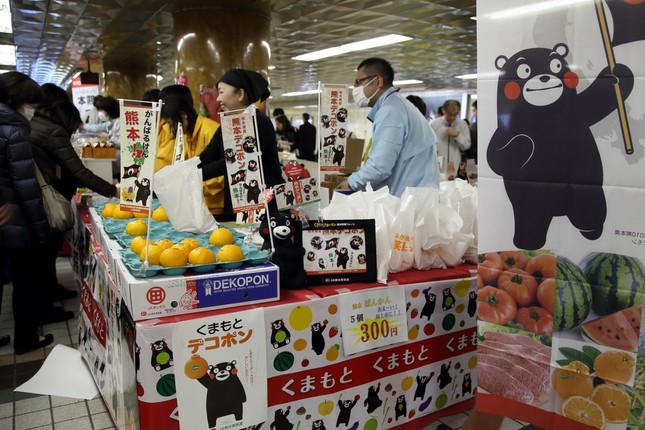 「熊本産直市」は2月3日まで開かれる
