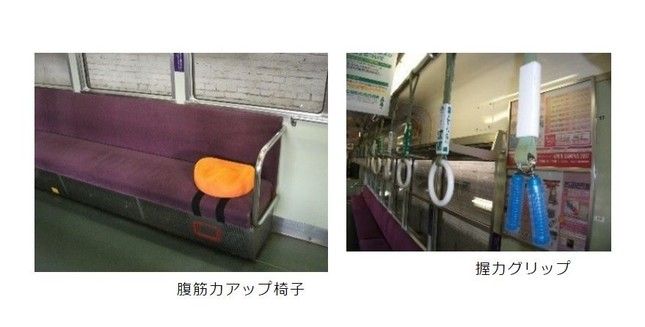 つり革にぶら下がる握力グリップはシュール（画像は右京区役所ウェブサイトより）