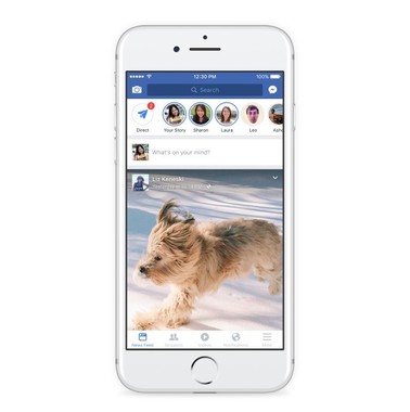 機能はスナチャとほぼ同じ（画像はフェイスブック社のプレスリリースから）