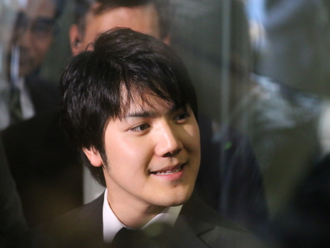 注目を浴びる「小室」姓（2017年5月17日撮影）
