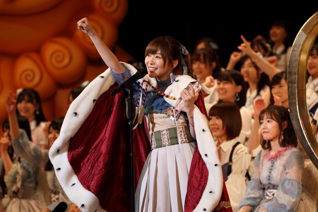 「選抜総選挙」初の3連覇を果たしたHKT48の指原莉乃さん