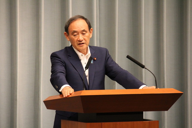 菅官房長官（2017年7月7日撮影）