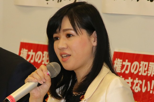 上西小百合議員（写真は2017年3月撮影）