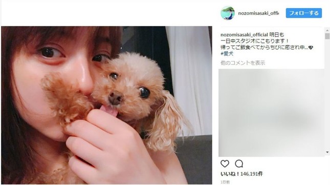 佐々木希 愛犬に キス 写真 うらやましい 犬になりたい J Cast ニュース