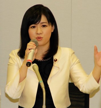 上西小百合衆院議員（2017年3月撮影）