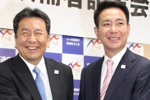 民進党代表候補の前原氏と枝野氏、主張に大幅なズレ　「解党でいいんじゃない」