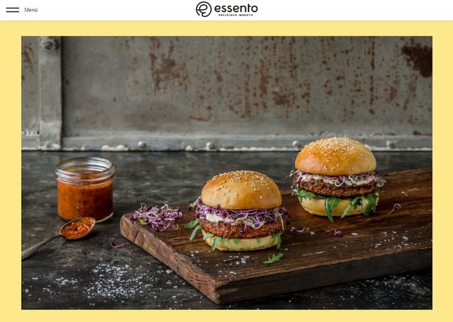 結構おいしそうな昆虫バーガーと昆虫ボール（画像はCoop社、Essento社のウェブサイトより）