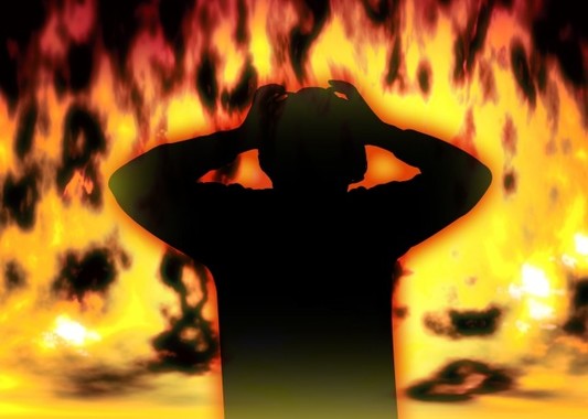 燃やされても冷静に？(写真はイメージ)