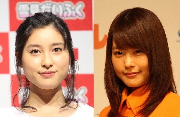 女優の土屋太鳳さん（左）と有村架純さん（右）