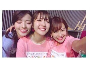元℃-ute集結に「3人並ぶだけで尊い」　解散から4カ月、笑顔で3ショット