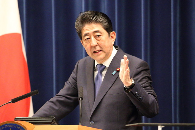 安倍内閣の支持率は復調傾向だが…（2017年9月撮影）
