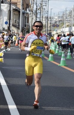 今回は「スポーツウェア」で走った「マラソンサニー」さん（写真は、あっこ＠ainwinelandさん提供）