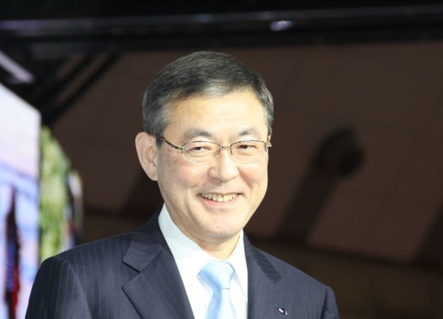 スバルの吉永泰之社長（2017年10月25日撮影）