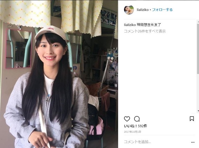 龙梦柔さんのインスタグラムより（コメント欄は編集部で一部加工）