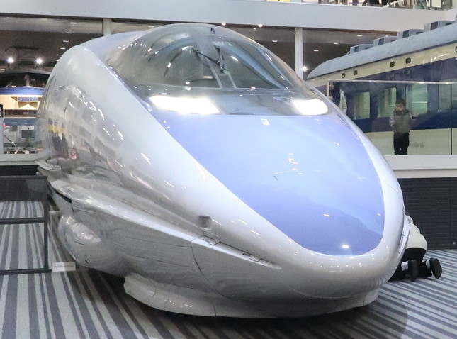 瀧野さんが好きだという新幹線の500系電車。今では新大阪以西でしか走っていない
