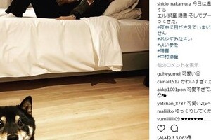 中村獅童の息子、まだ生後2か月なのに...　「親子そっくり」「絶対、男前に」