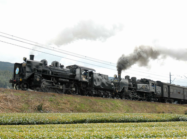J-CASTニュースに写真を提供した男性は、農道から蒸気機関車を撮影していた（提供写真）