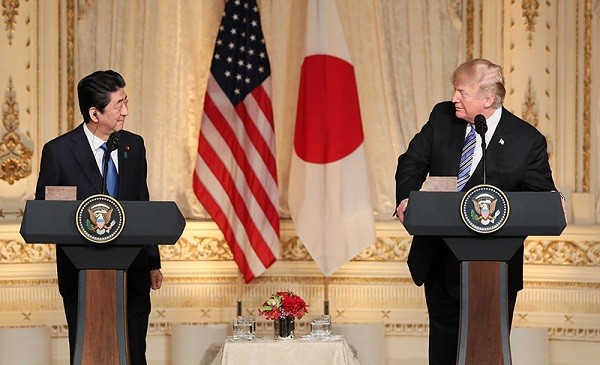 安倍晋三首相は米国との緊密な連携を強調したが…（写真は首相官邸ウェブサイトから）