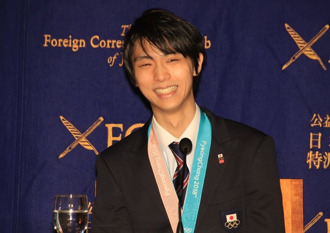 羽生結弦選手（2018年2月撮影）