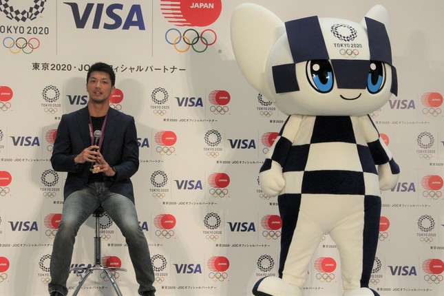 東京2020マスコット・ミライトワも登場（2018年7月26日撮影）