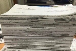 1500枚だとこんなに厚い！　鉄拳、新作パラパラ漫画に驚きの声